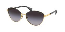 Shiny Gold Frame | Grey Gradient Blue Lens