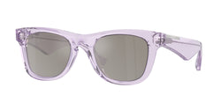 Violet Frame | Light Grey Mirror Silver Lens