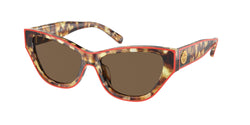 Tortoise Coral Frame | Dark Brown Lens