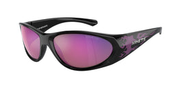 Black / Violet Flames Frame | Grey Mirror Violet Lens