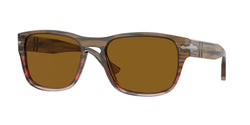 Striped Brown Gradient Red Frame | Brown Lens