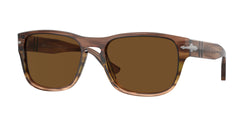 Striped Brown Green Frame | Polar Brown Lens