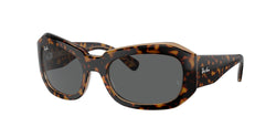 Havana On Transparent Brown Frame | Dark Grey Lens