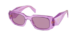 Transparent Amethyst Frame | Dark Violet Mirror Silver Int Lens