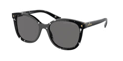 Black Crystal Tortoise Frame | Dark Grey Polarized Lens