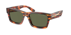 Striped Briar Tortoise Frame | Green Polarized Lens