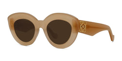 72E Acetate Shiny Opaline Pink Frame | Brown Lens