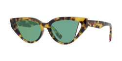 Acetate Shiny Tokyo Havana Frame | Green With Electric Flash Lens