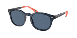 Shiny Transparent Navy Blue Frame | Dark Blue Lens