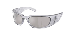 Transparent Grey Frame | Light Grey Mirror Silver Lens