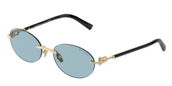 Pale Gold Frame | Blue Lens