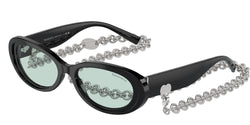 Black Frame | Light Azure Lens