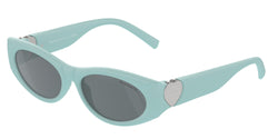 Tiffany Blue Rubberized Frame | Grey Mirror Black Lens