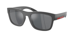 Grey Rubber Frame | Light Grey Mirror Black Lens