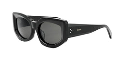 01A Acetate Shiny Black Frame | Smoke Lens