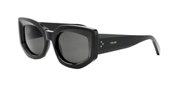 01A Acetate Shiny Black Frame | Smoke Lens