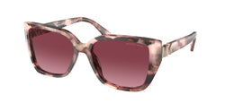 Pink Pearlized Tortoise Frame | Burgundy Gradient Lens