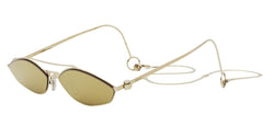 Metal Shiny CL Gold Frame | Brown With Gold Mirror Lens