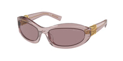 Mauve Trasparent Frame | Light Purple Brown Lens