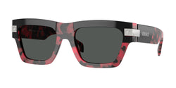 Top Black / Red Havana Frame | Dark Grey Lens