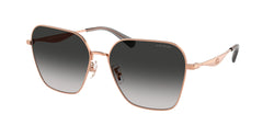 Shiny Rose Gold Frame | Grey Gradient Lens