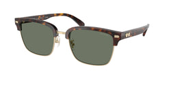 Light Gold / Dark Tortoise Frame | Green Solid Lens