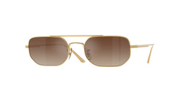 Gold Frame | Dark Brown Gradient Mirror Lens