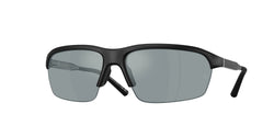 Semi Matte Black Frame | Black Flash Mirror Polar Lens