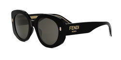 01A Acetate Shiny Black With Grey Normal Lenses Frame | Smoke Lens