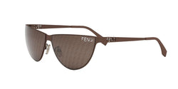 49F Metal Matte Brown With Grey Pattern Lenses Frame | Gradient Brown Lens