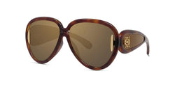 Injected Shiny Dark Havana Frame | Brown Mirror Lens