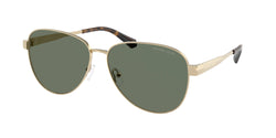 Light Gold Shiny Frame | Green Solid Lens