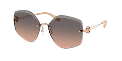 Light Rose Gold Frame | Light Brown Gradient Grey Lens