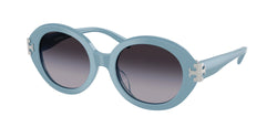 Milky Light Blue Frame | Grey Gradient Lens