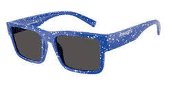 Royal Blue / White Splatter Frame | Dark Grey Lens