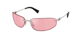 Silver Frame | Pink Mirror Lens