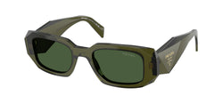 Transparent Bottle Frame | Dark Green Lens