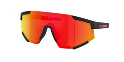 Black Rubber Frame | Brown Mirror Orange Lens