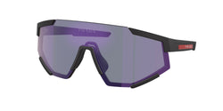 Black Rubber Frame | Dark Blue Mirror Violet Lens