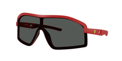 Matte Red Frame | Grey Lens