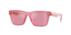 Transparent Pink Frame | Pink Flash Gold Lens