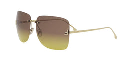 30E Metal Shiny Yellow With Brown Gradient Lenses