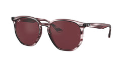 643175 Striped Bordeaux Havana Frame | Dark Violet Lens