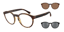 58021W Matte Havana Frame | Clear Lens