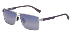 Matte Silver With Brown Frame | Dual Mirror Blue To Silver Lens