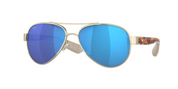 400619 Rose Gold Frame | Blue Mirror Lens