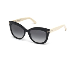 05B Shiny Black / Shiny Ivory Frame | gradient smoke gradient smoke Lens