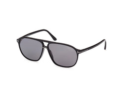 01D Shiny Black / Shiny Black Frame | smoke polarized smoke polarized Lens