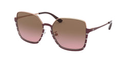 328314 Rose Gold / Bordeaux Stripe Frame | Violet Gradient Brown Lens