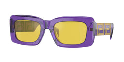 Transparent Violet Frame | Yellow Mirror Internal Silver Lens